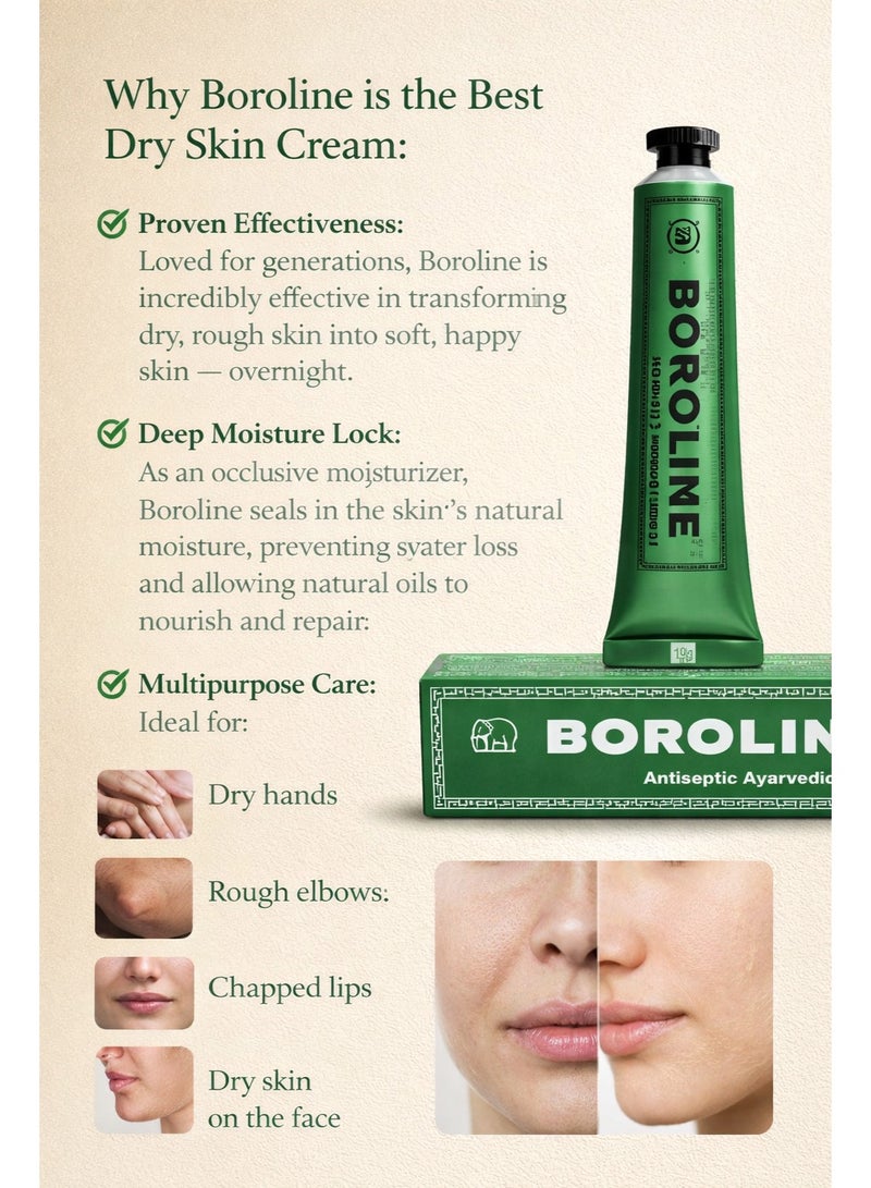Boroline Antiseptic Ayurvedic Cream 19g – Pack of 4 | Multipurpose Moisturizing & Healing Cream - Image 2